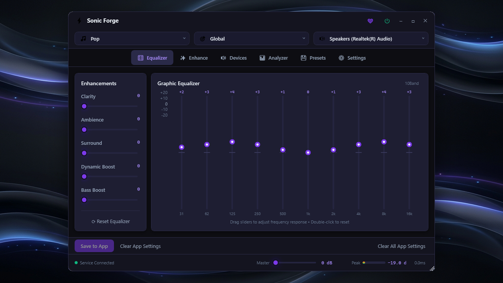 AcoustiForge Interface Mockup